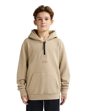 Felpa Con Cappuccio B-1060-swh325 Light Tan 11-12 Anni