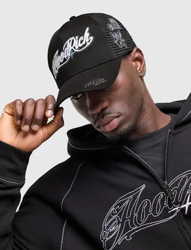 Womens Cappellino Relic Trucker - Nero, nero nero Donna taglia One Size - Hoodrich - FashionsVida