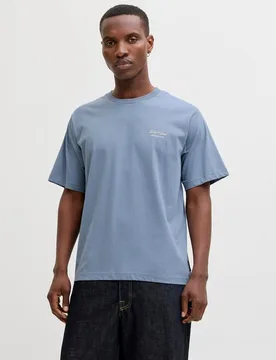 Jack & Jones - Camiseta de hombre manga corta con pequeño print lateral - jack & jones - FashionsVida