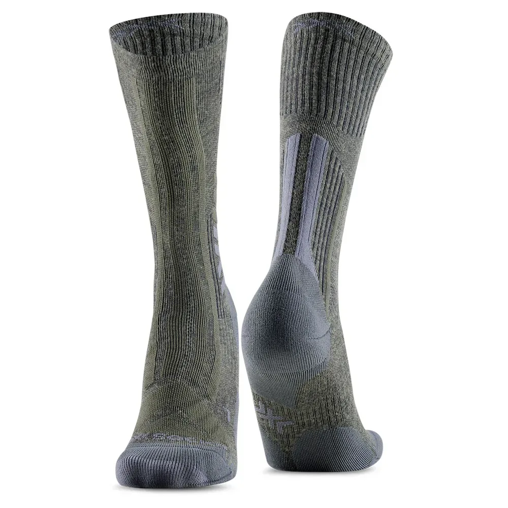Calzini Trailrun Perform Merino Moss Green / Black EU 45-47 - X-SOCKS - FashionsVida