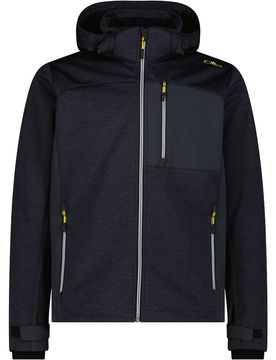 Man jacket zip hood chaqueta softshell hombre Gris (54)