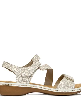 Sandalen CEO-659C7-81 Beige 42 female - Rieker - FashionsVida