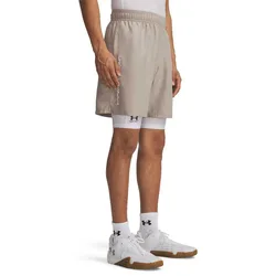 Short Tech Woven Wordmark Brown S