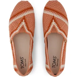 Alpargatas planas de mujer classic de ganchillo