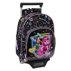 Zaino Con Ruote Monster High Multicolor One Size