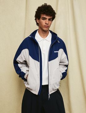 Blouson Coupe-Vent Capuche L Marine