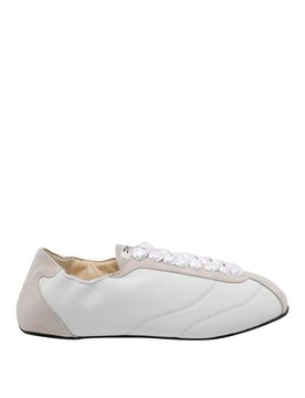 Sneakers da tennis in seta bianca