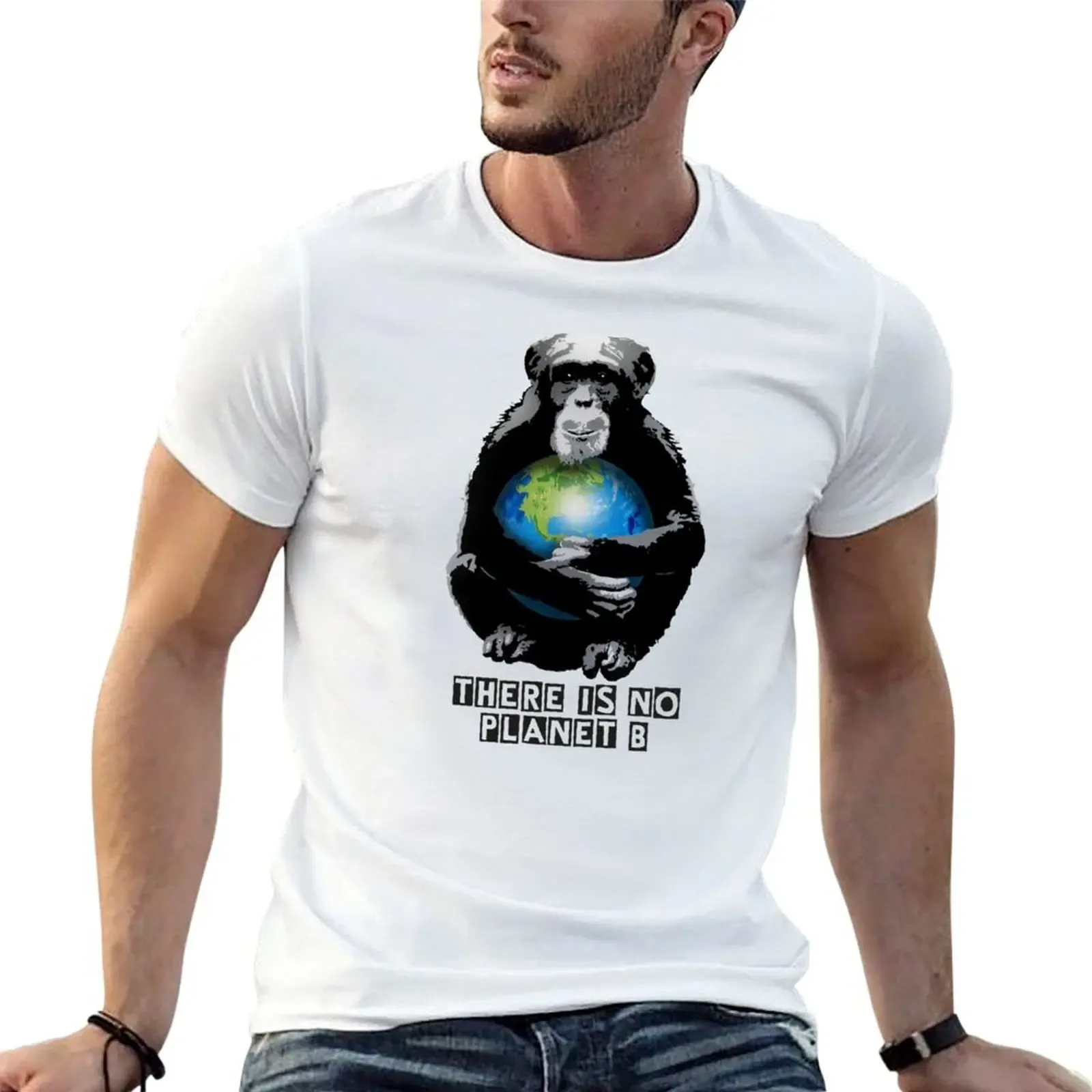 There is no planet B (light color fabric) T-Shirt Basic Breathable Solid Color T-Shirt - Aliexpress - FashionsVida