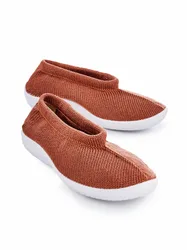 Hallux-Softslipper Strick - Koralle - female - Size: 41