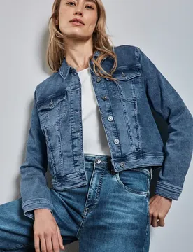 Jacke im Jeans-Look female Blau