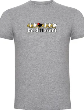 Be Different Swim Short Sleeve T-shirt Heather Grey 3XL Men - Kruskis - FashionsVida