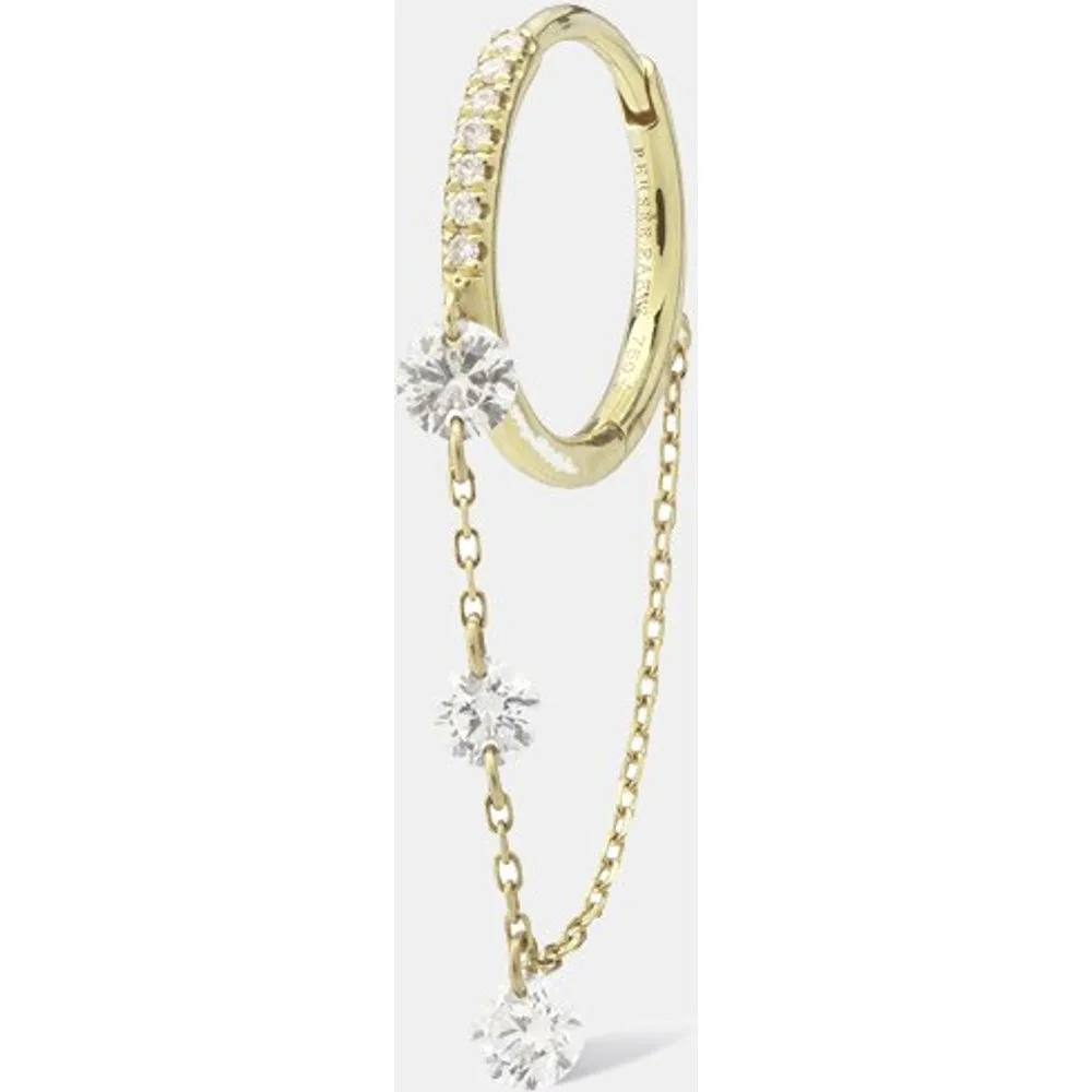 Piercing aro de y diamantes con cadena - Persée - FashionsVida