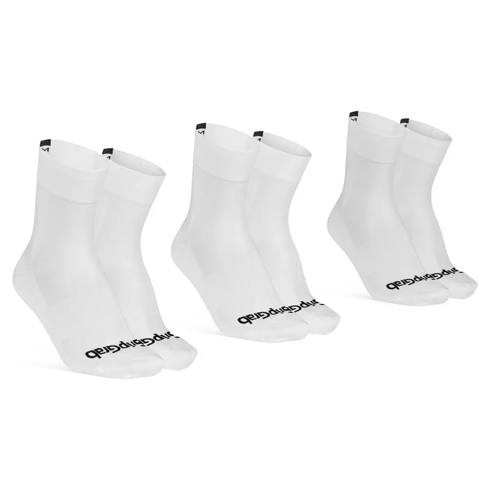 Calzini Lightweight Sl Regular 3 Unità White - GripGrab - FashionsVida