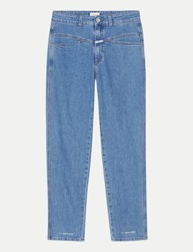 Straight- Leg Jeans Pedal Pusher Blau 28