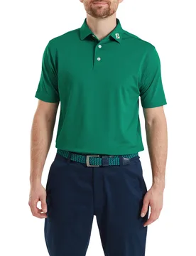Polo Stretch Pique Solid, gruen l - FootJoy - FashionsVida