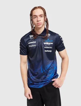 Mens Polo Williams F1 Tech - Blu, blu blu Uomo taglia XXL - New era - FashionsVida