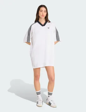 Abito adicolor Football Jacquard Oversize M White / Black - Adidas - FashionsVida