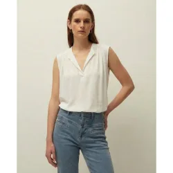 Top de mujer con cuello mao y tirantes