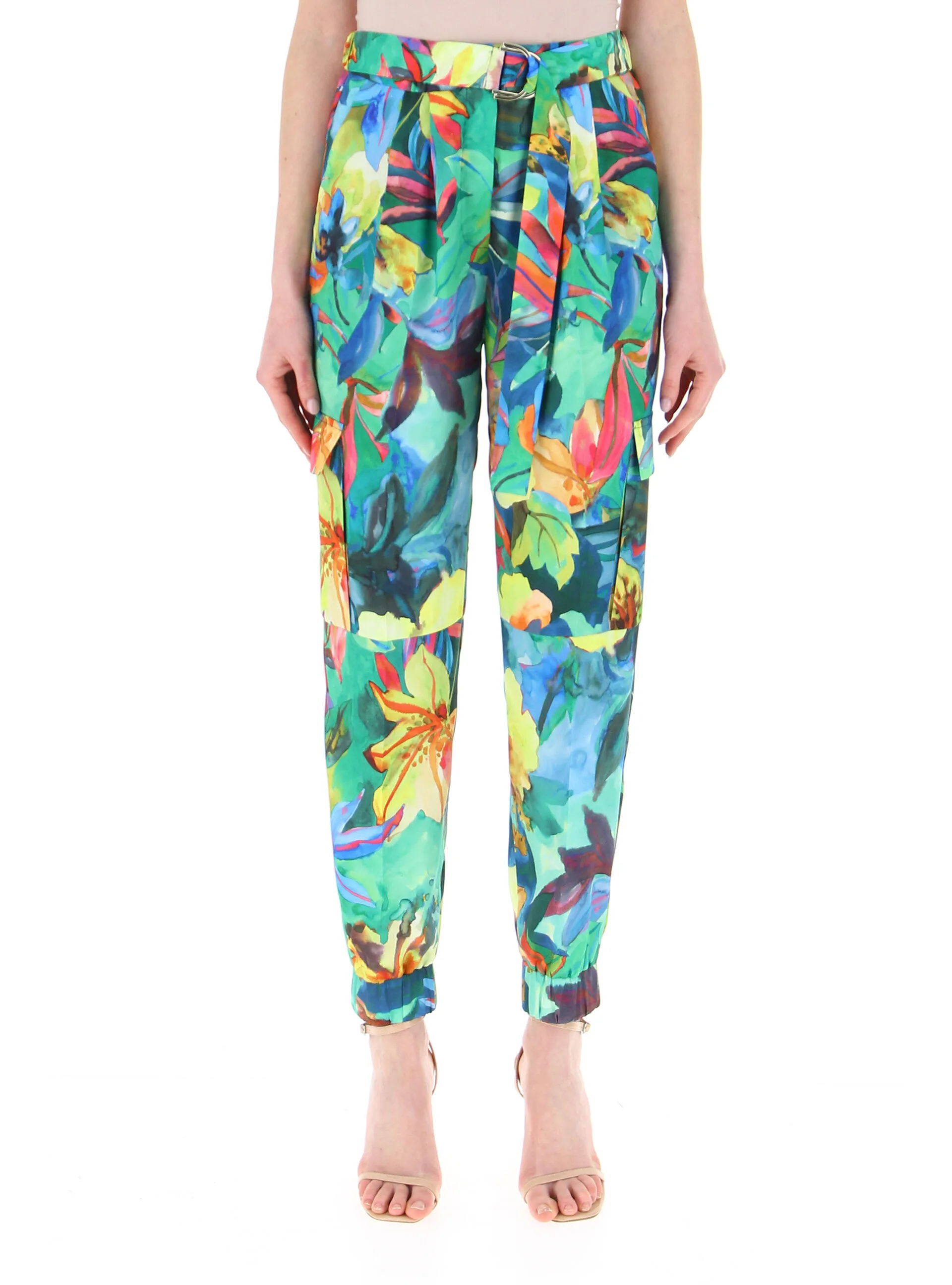 Pantalone in raso MULTICOLOR 38 - Liu jo - FashionsVida