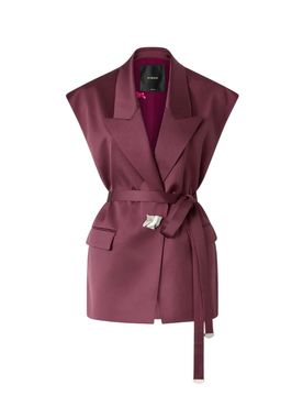 Giacche donna - melanzana giacca satin - bordeaux