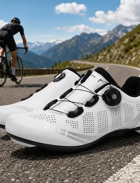 Zapatillas de ciclismo de ruta profesional para hombres, zapatillas de carretera de velocidad plana, zapatillas de ciclismo para usar con sudadera - Shein - FashionsVida