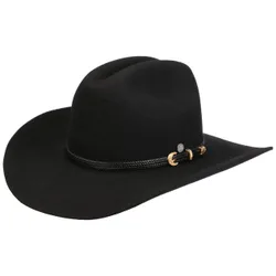 Arvellon Wool Western Hat by - black - Size: M (57-58 cm)