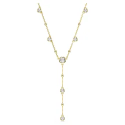 Collana a Y Imber, Taglio Round, Bianco, Finitura oro 18K OS