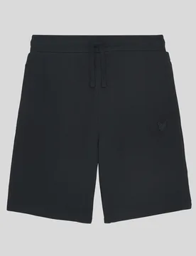 Boys' Cotton Tonal Sweat Shorts in Dark Navy - Lyle & Scott - FashionsVida