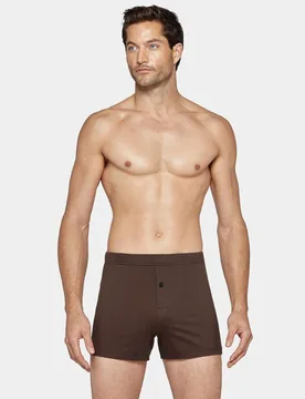 Bóxer de punto de hombre con botón en color - Impetus - FashionsVida