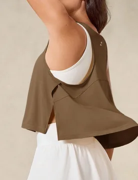 Camiseta de gimnasio para mujer, Tanques deportivos de verano, Pilates, Yoga, Entrenamiento, Toque fresco, Suave y sedoso, Tops activos - Shein - FashionsVida