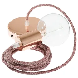 Cables Suspension Luminaire Rs83 50 Cm Glittering Red / Copper One Size