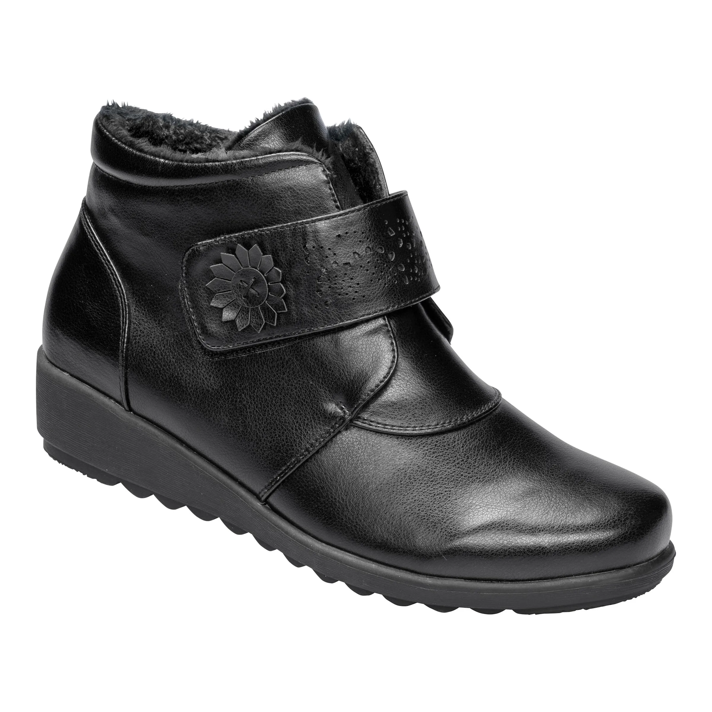 Wärme-Klettstiefelette „Beatrice“ schwarz 41 Damen - wonderwalk - FashionsVida