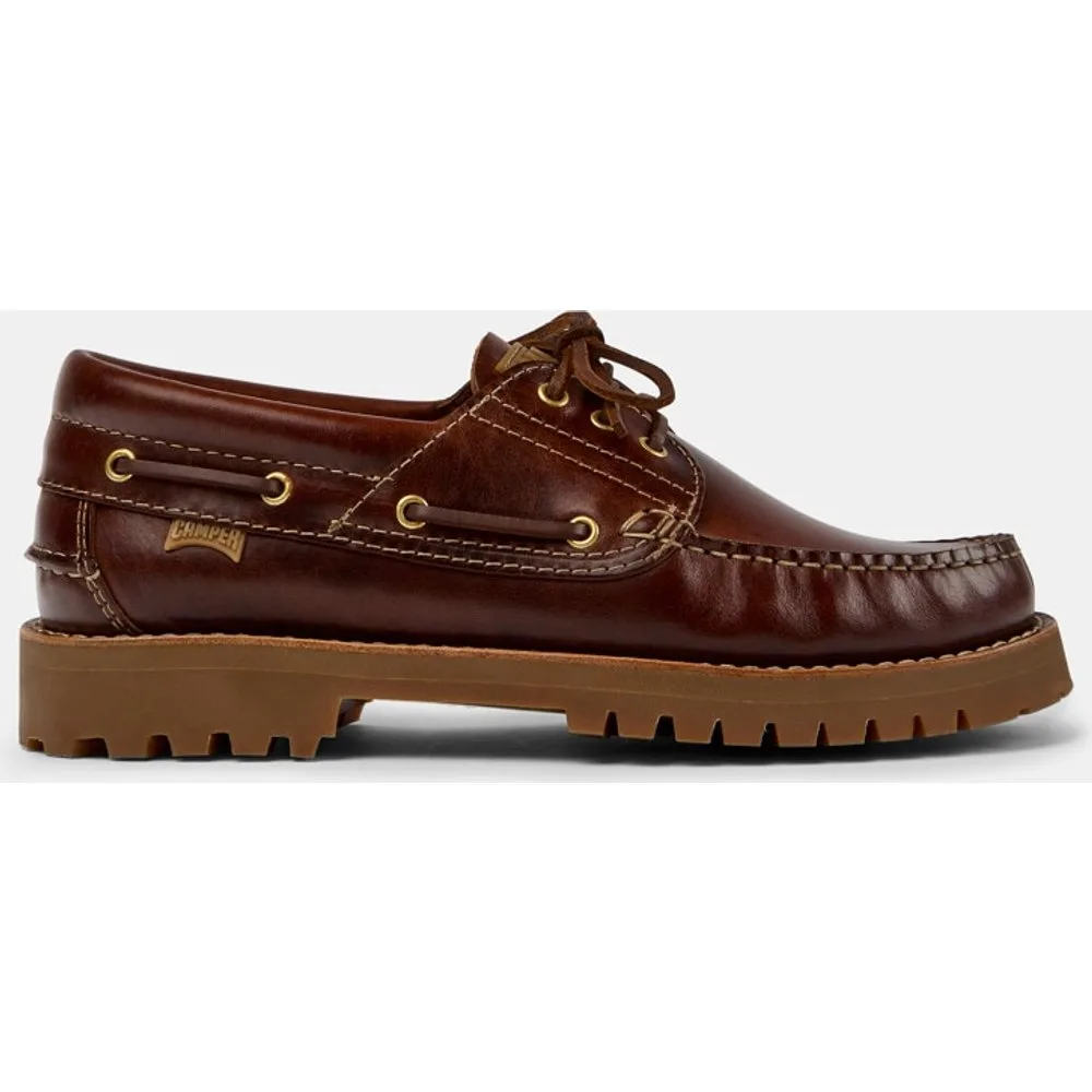 Náuticos de hombre de piel con cordones - Camper - FashionsVida