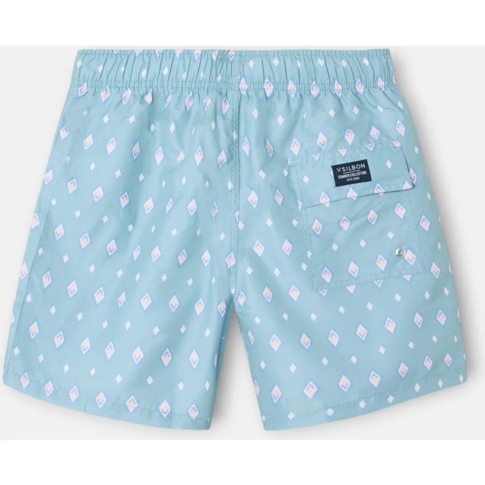 Bañador de hombre rombos sb - Silbon - FashionsVida