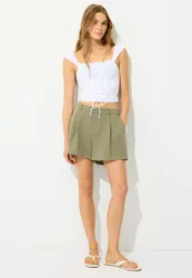Rustikale elegante Shorts Khaki 36