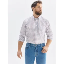 Camisa sport hombre de manga larga tallas grandes
