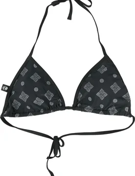 Bikini-Oberteil - Bikini Top With Celtic Prints - M bis XXL - für Damen - Größe M - schwarz - Frauen - female - Black Premium by EMP - FashionsVida