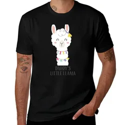 Daddy's little Llama T-Shirt Summer Holiday Casual Tee
