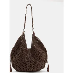 Bolso shopper maxi en fibras naturales