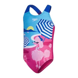 Digital Printed Swimsuit Bloominous Pink / Picton Blue 3 Years Girls