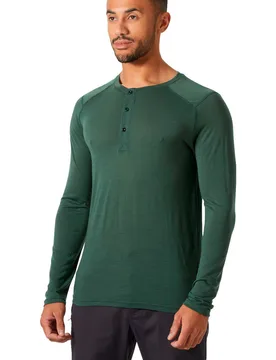 Durawool henley camiseta térmica manga larga hombre Verde (S) - Helly Hansen - FashionsVida