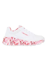 Sneakers bianche con cuori colorati UNO Lite B Lovely Luv 39