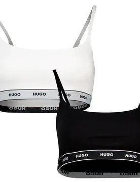 Hugo Reggiseno 5055691 Bralette Red 2 Unità Open White XS