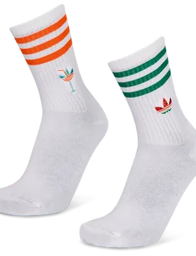 Unisex Socks - White - Size 6.5-8 - White - Size: 6.5-8 - Adidas - FashionsVida