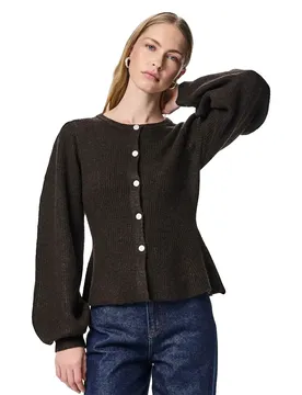 Cardigan Silly Puff Knit Delicioso / Melange 2XL