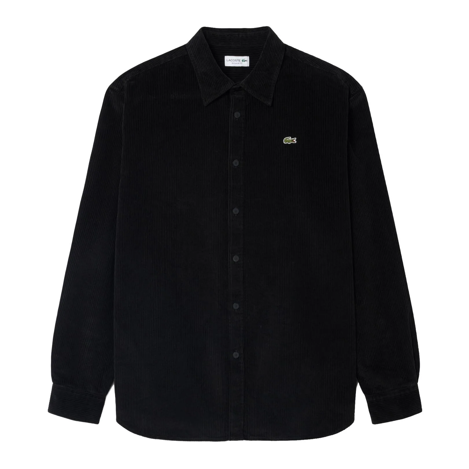 Regular Fit Cord Shirt Black 44 Herren - Lacoste - FashionsVida