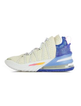 Scarpa Alta Uomo Lebron Xviii "los Angeles By Day" Light Cream/pink Glow/game Royal