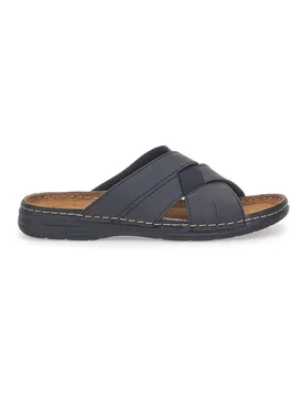 Ciabatte Nere Con Fasce incrociate 601PS 44 - JERPOINT - FashionsVida