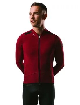 Maglia A Maniche Lunghe Bomber Red