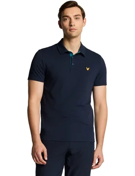 Lyle Polo Contrast Placket, navy xxl - Scott - FashionsVida